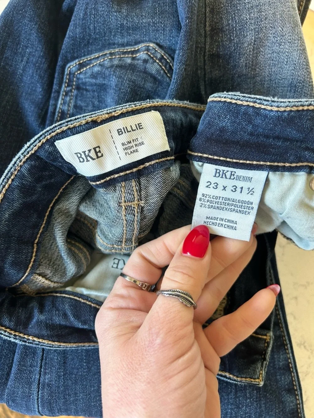 Like New BKE Billie High Rise Stretch Flare Jeans - Picture 9 of 16